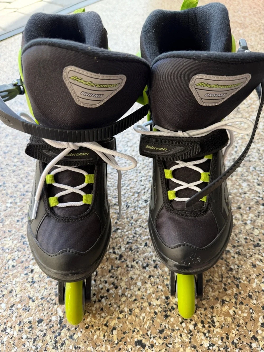 Youth Lime Green and Black Inline Skates - Picture 5 of 5